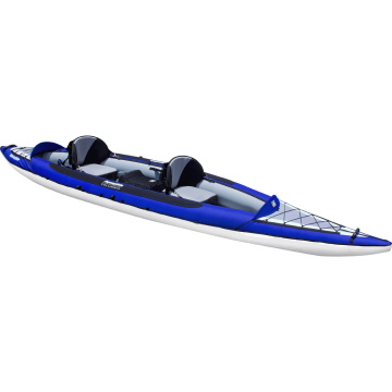 Kayak inflable de 2 asientos, diseño de moda, cómodo barco de PVC